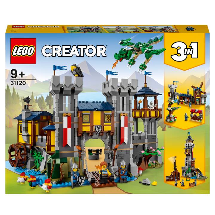 LEGO Creator 3-in-1 Le château médiéval (31120, Difficile à trouver)