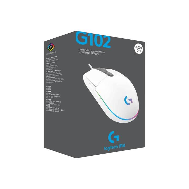 LOGITECH G102 Mouse (Cavo, Office)