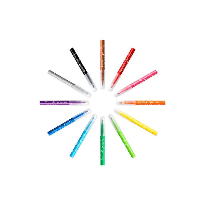 BIC Coleur XL Crayon feutre (Multicolore, 12 pièce)