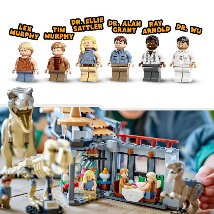 LEGO Jurassic World Centro visitatori: l’attacco del T. rex e del Raptor (76961)