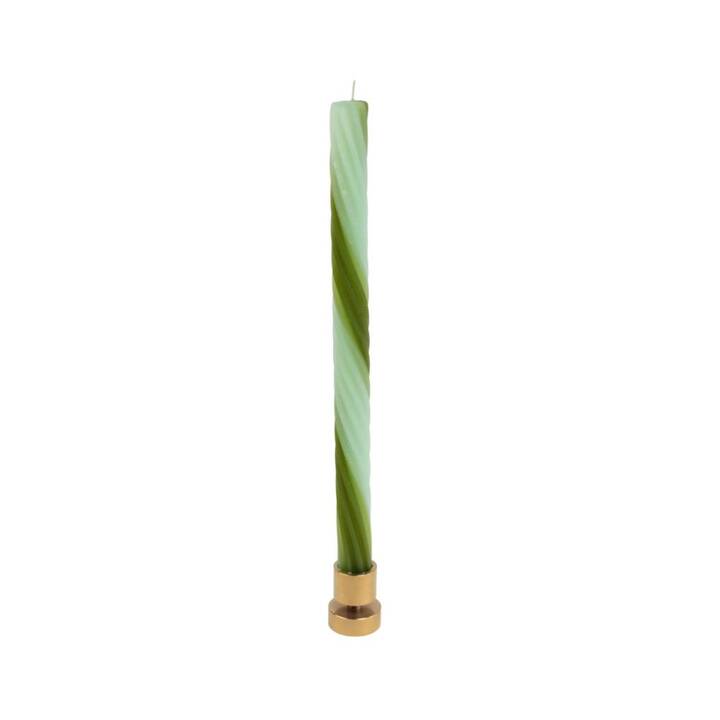 54°CELSIUS Bougie longue Rope (Vert, Blanc, 4 pièce)