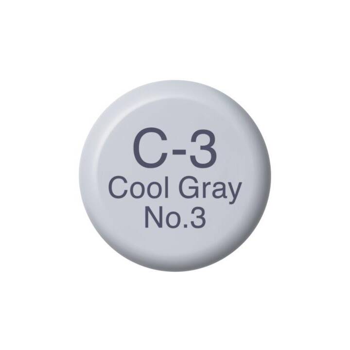 COPIC Inchiostro C-3 Cool Gray No.3 (Grigio, 12 ml)