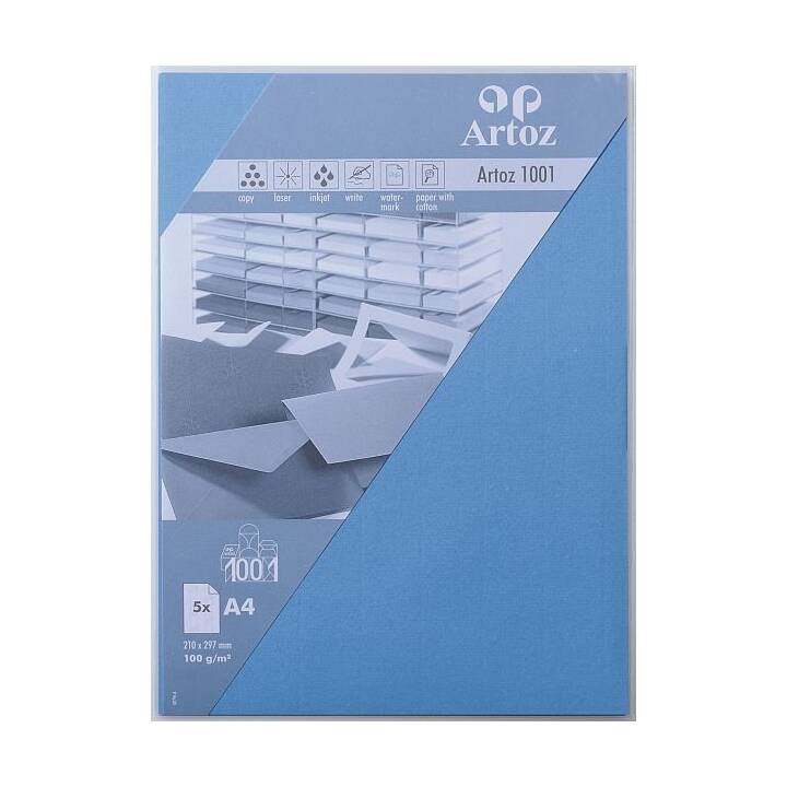 ARTOZ Papier à dessin (Bleu marine, 5 pièce)