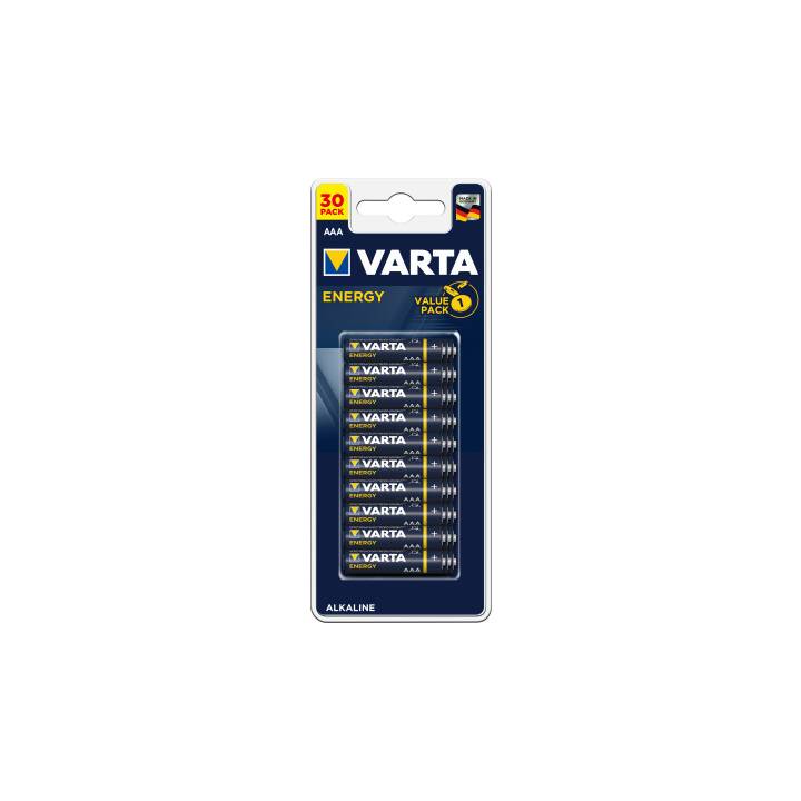 VARTA Energy Batterie (AAA / Micro / LR03, 30 pièce)