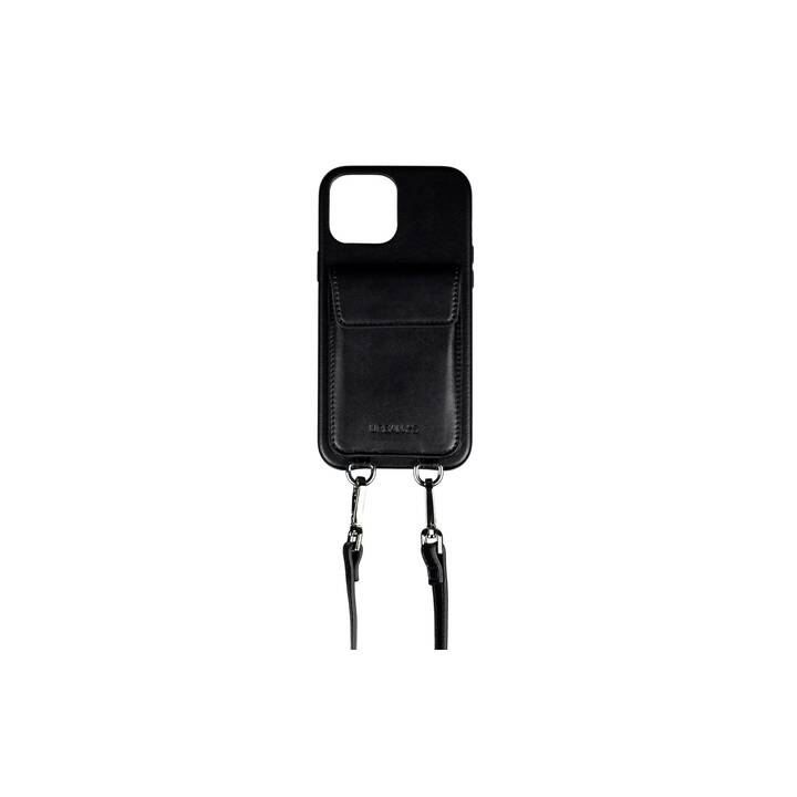 URBANY'S Backcover avec cordon (iPhone 14 Pro, Brillant noir)
