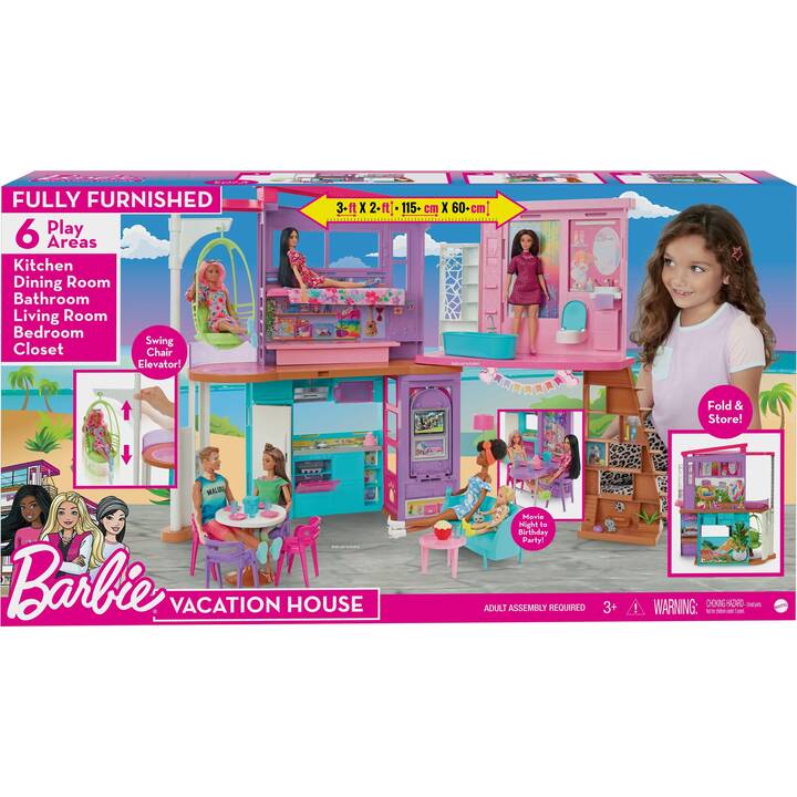 BARBIE Malibu Puppenhaus (Mehrfarbig)
