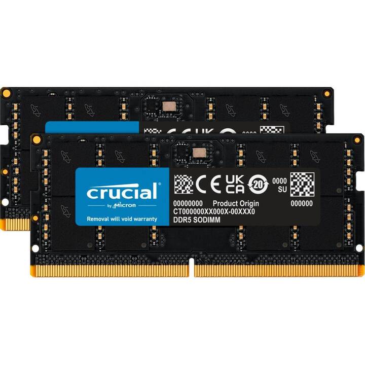 CRUCIAL CT2K32G56C46S5 (2 x 32 GB, DDR5, 5600 MHz) - Interdiscount