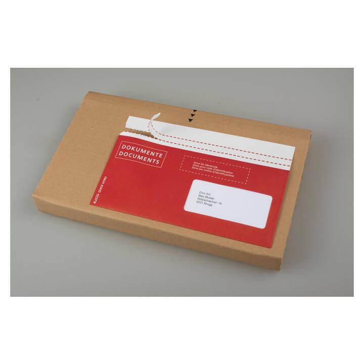 ELCO Pochette courier (C5/6, Rouge, Blanc, 250 pièce)