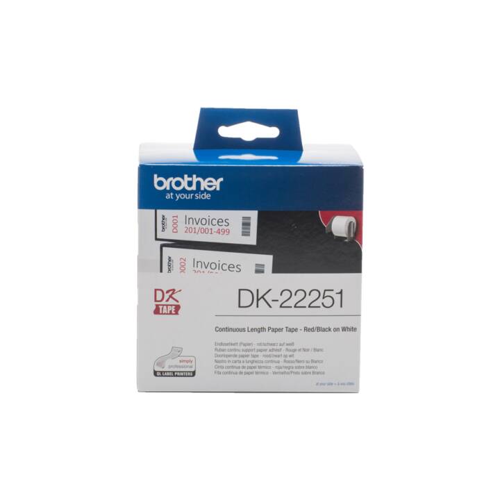 BROTHER DK-22251 Rouleau des étiquettes thermiques (1 pièce, 62 mm x 15.24 m)