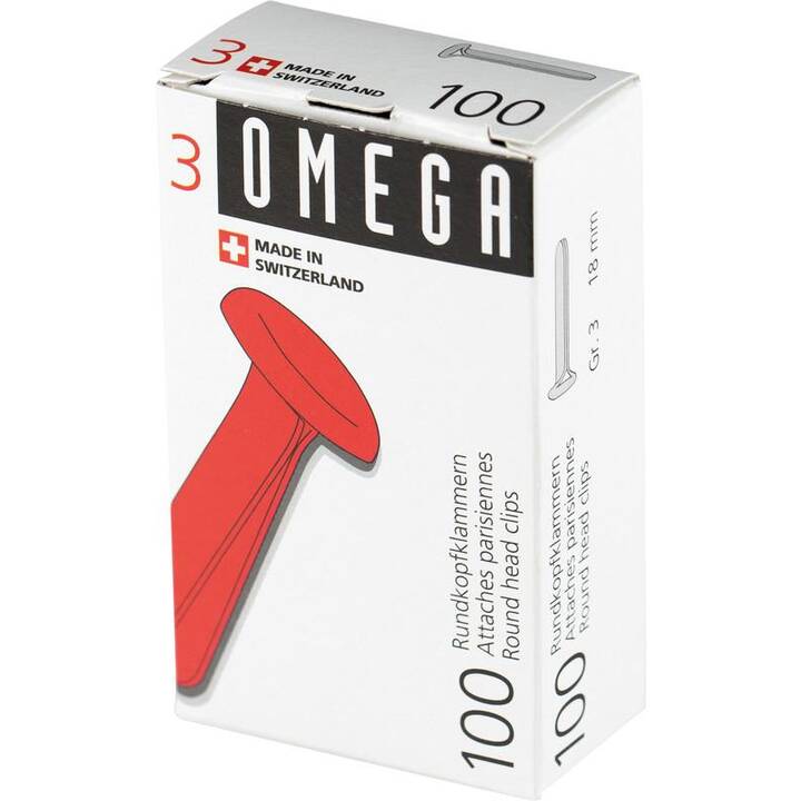 OMEGA Büroklammer (18 mm, 100 Stück)
