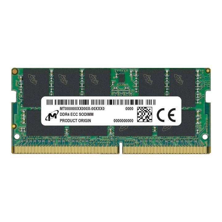 MICRON TECHNOLOGY  (1 x 32 Go, DDR4 3200 MHz, SO-DIMM 260-Pin)