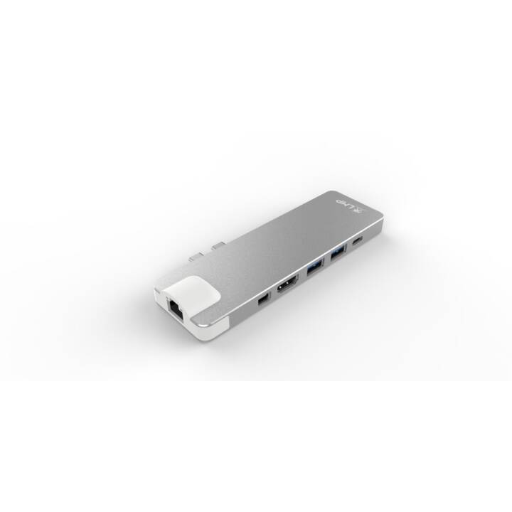 LMP Stations d'accueil Compact USB-C (Port écran, Mini DisplayPort, HDMI, RJ-45 (LAN), 2 x USB 3.0 de type A, Thunderbolt 3)