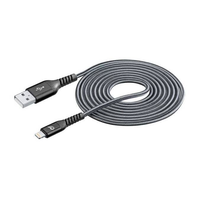 CELLULAR LINE TETRACABMFI2MK Kabel (Lightning, USB Typ-A, 2 m)