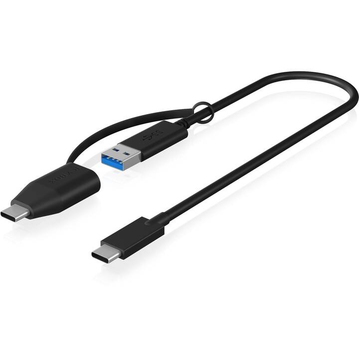 ICY BOX Câble USB (USB C, USB de type A, 0.35 m)