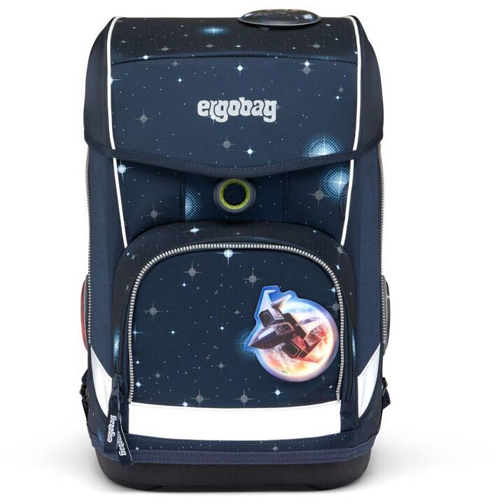 ERGOBAG Set di borse Cubo Light Galaxy Glow KoBärnikus (19 l, Grigio, Blu scuro, Bianco)