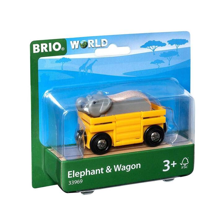 BRIO Elephant & Wagon Spieleisenbahn Fahrzeuge