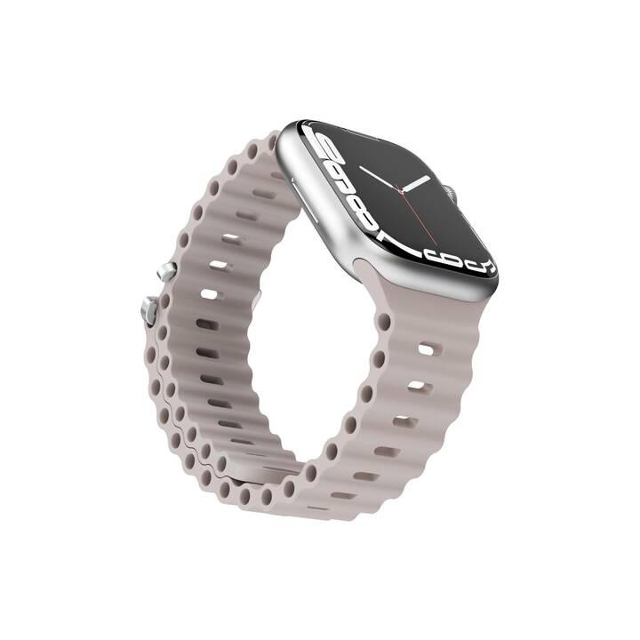 VONMÄHLEN Wave Armband (Apple Watch Ultra 2 / SE / Series 9 / Series 3, Silber)
