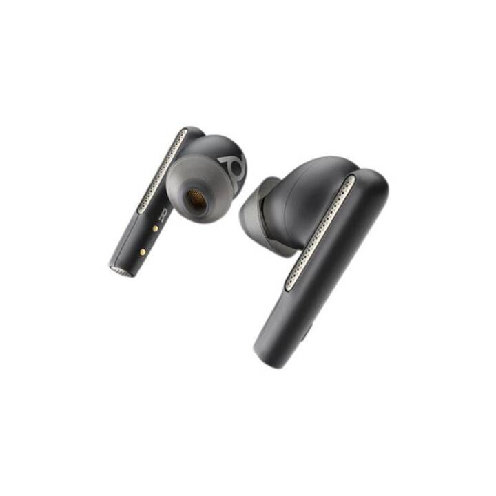 POLY Office Headset Voyager Free 60 UC (In-Ear, Kabellos, Carbon Black, Schwarz)