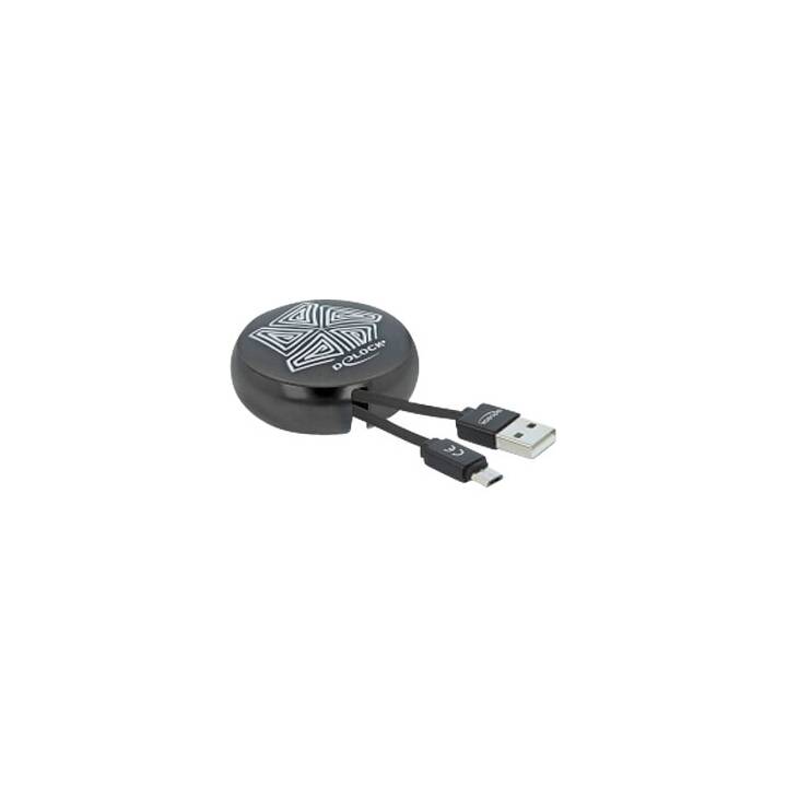 DELOCK Verbindungskabel (USB 2.0 Typ-A, USB-C, 92 cm)