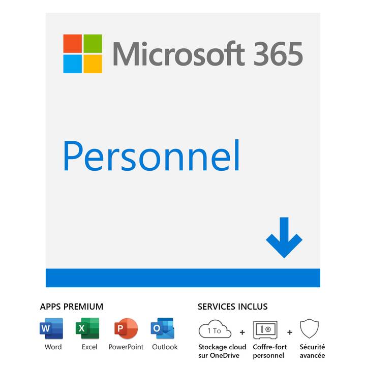 MICROSOFT 365 Personnel (Licence, 1x, 1 année, Français)