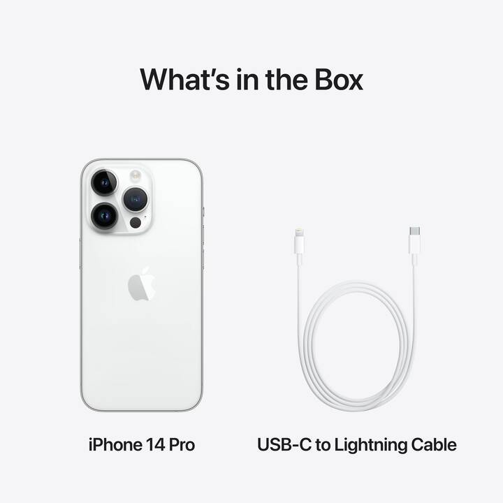 APPLE iPhone 14 Pro (5G, 256 GB, 6.1", 48 MP, Argento)