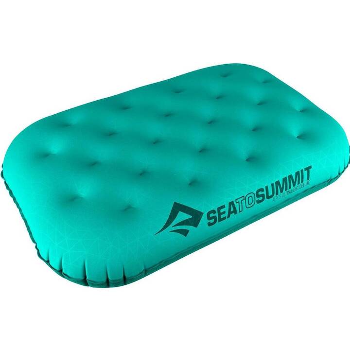 SEA TO SUMMIT Aeros Ultralight Deluxe Cuscino da viaggio per sostegno testa e collo (Turchese)