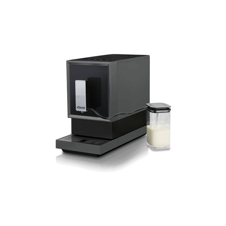 KOENIG Finessa Cube Milk Plus (Gris, Noir, 1.2 l, Machines à café automatique)
