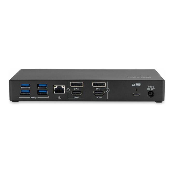 KENSINGTON Dockingstation SD4781p (2 x HDMI, 2 x DisplayPort, USB C, RJ-45 (LAN), 5 x USB 3.2 Typ-A)