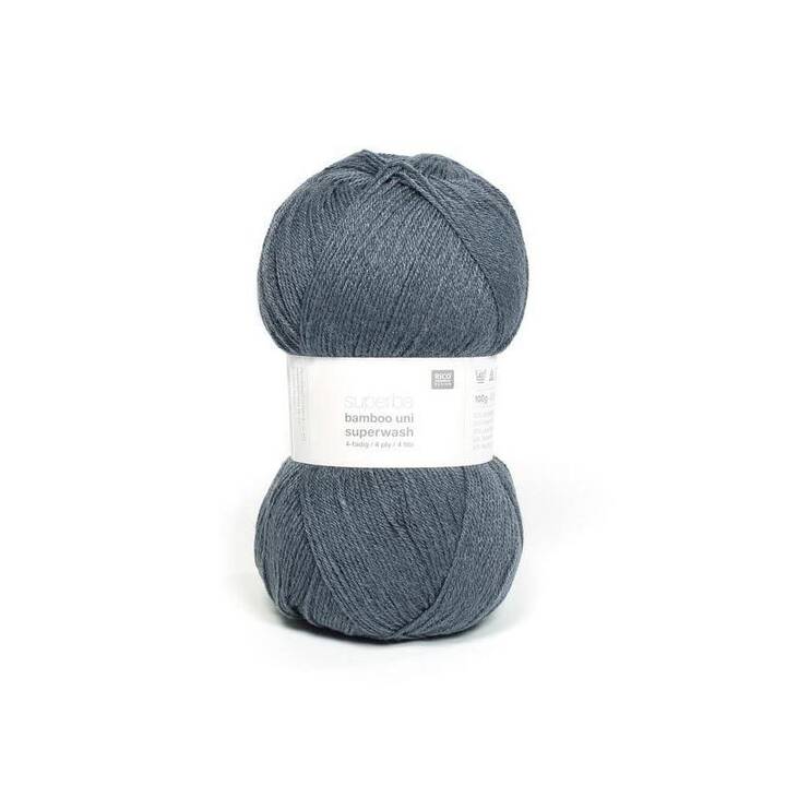 RICO DESIGN Wolle (100 g, Silbergrau, Grau)