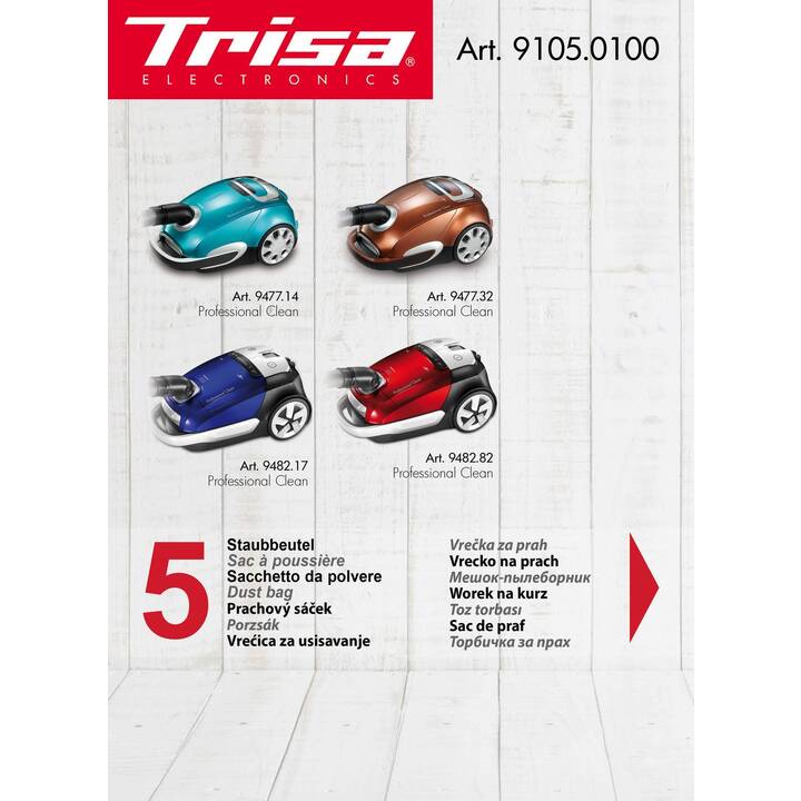 TRISA Sac d'aspirateur Micro (5 pièce)