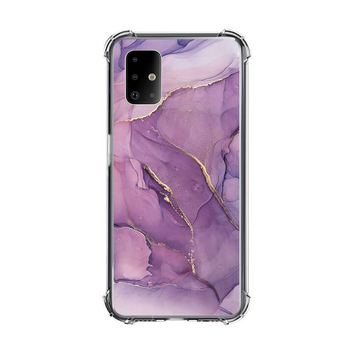 EG coque pour Samsung Galaxy A51 5G 6.5" (2020) - marbre - violet