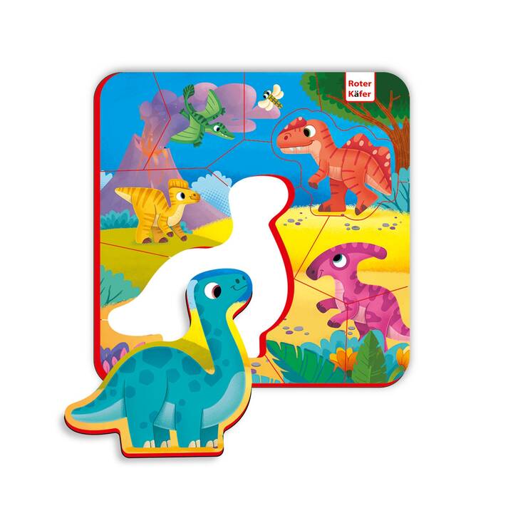 ROTER KÄFER Dinosaure Animaux Puzzle (15 x)