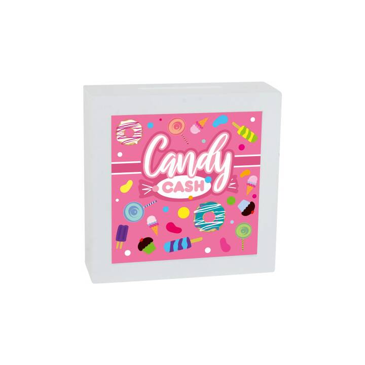 ROOST Sparbüchse Candy Cash (Pink, Weiss)
