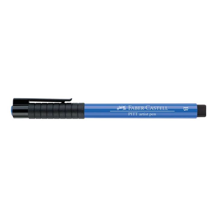FABER-CASTELL Pitt Artist Pen Brush Crayon encre (Bleu, 1 pièce)