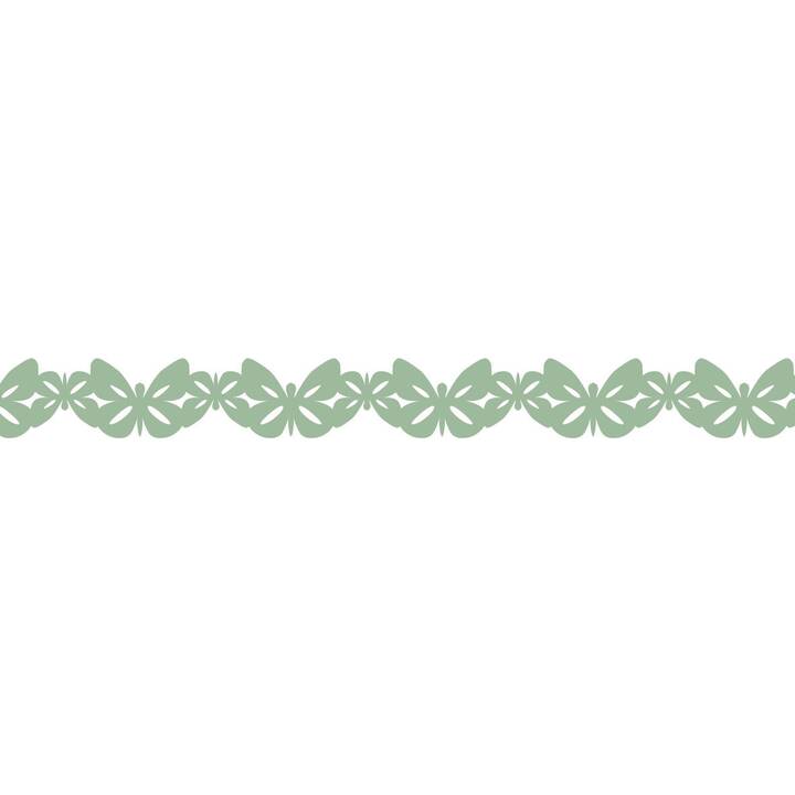 FOLIA Washi Tape Set (Beige, Rosa, Blu chiaro, Verde, 5 m)