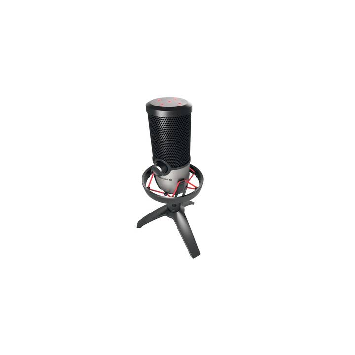 CHERRY UM 6.0 Advanced Microphone de table (Argent, Noir)
