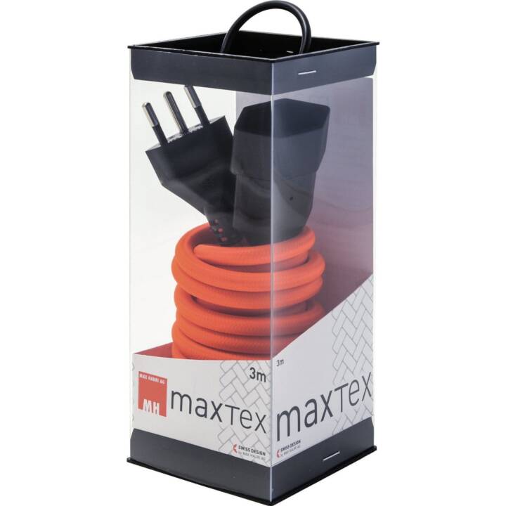 MAX HAURI TD-extension 3x1.0mm2, maxTex, longueur 3 m, orange