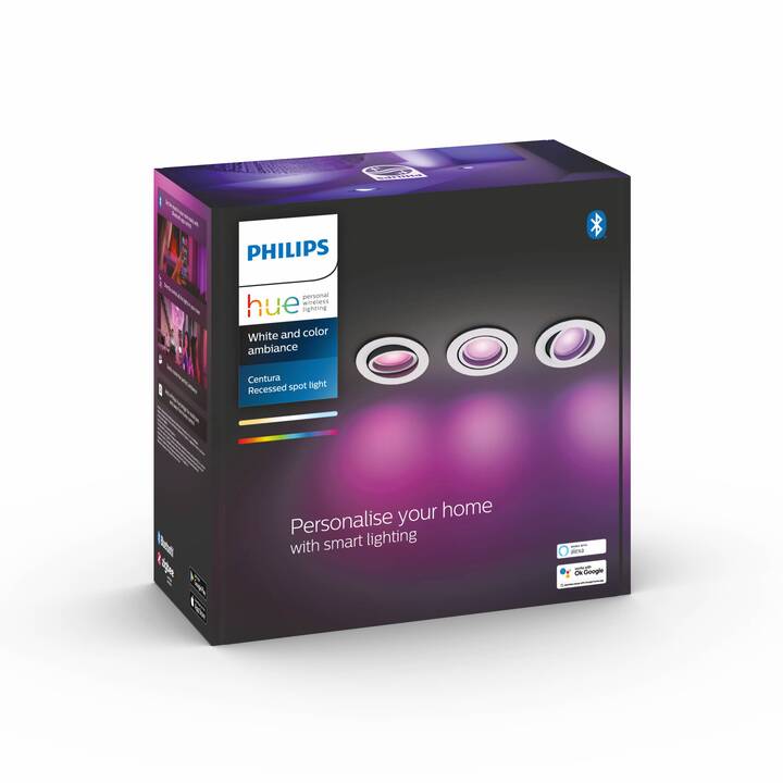 PHILIPS HUE Spot incassato White & Color Ambiance Centura 3x (5.7 W)