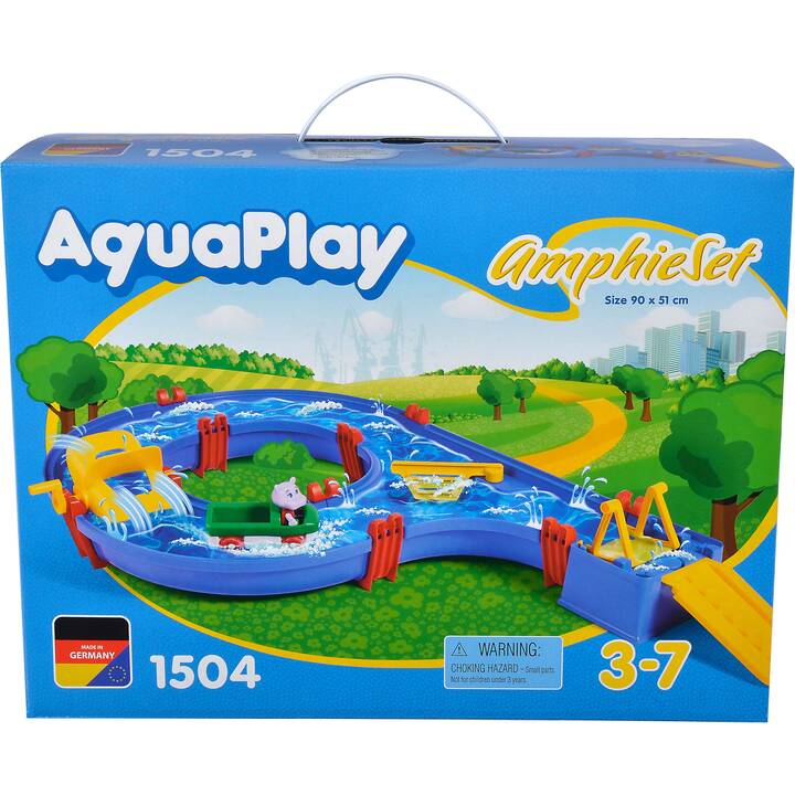BIG aquaplay set amphie - circuit de jeu deau - 1 vehicule + 1 figurine