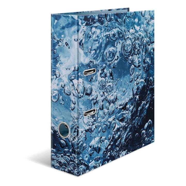 HERMA Raccoglitore Water (A4, 7 cm, Blu)