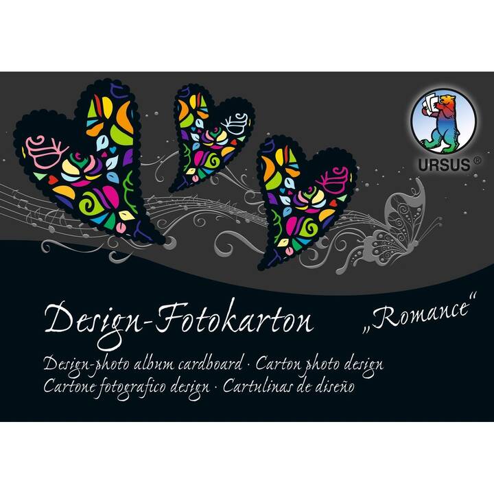 URSUS Carton Romance (Multicolore, A6, 60 feuille)