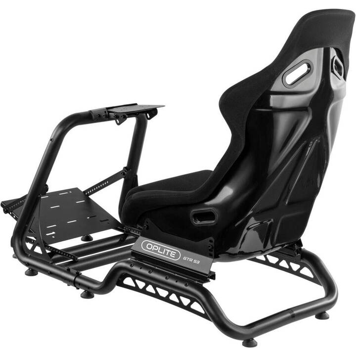 OPLITE Sedia da gaming GTR Racing Cockpit (Nero)
