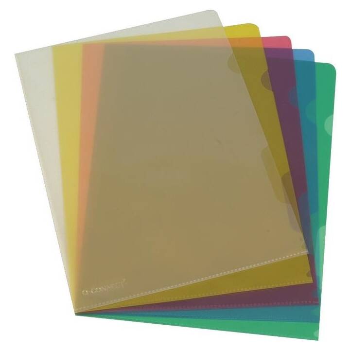 Q-CONNECT Dossiers chemises (Multicolore, A4, 100 pièce)