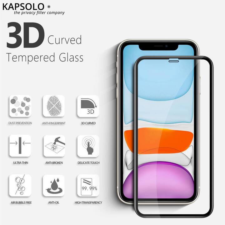 KAPSOLO Verre de protection d'écran (iPhone 12 Pro Max, 1 pièce)