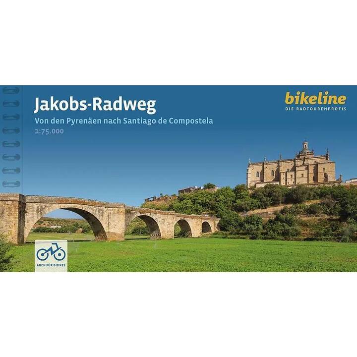 bikeline Radtourenbuch Jakobs-Radweg. 1:75'000