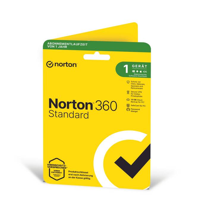 NORTON 360 Standard (Abbonamento, 1x, 1 anno, Tedesco)
