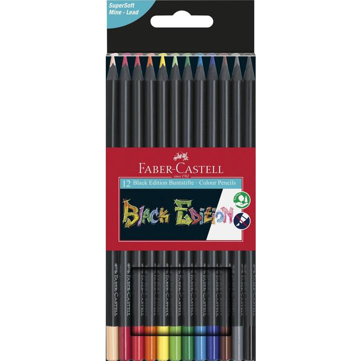 FABER-CASTELL Crayons de couleur Edition 1 (Multicolore, 12 pièce)