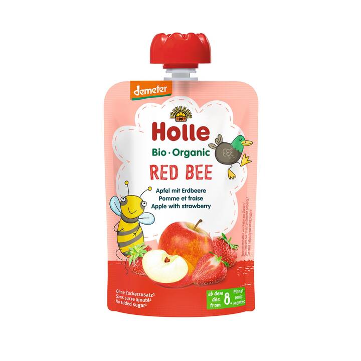 HOLLE Red Bee Fruchtpüree Quetschbeutel (100 g)