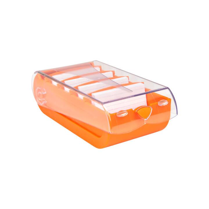 BIELLA Bunny Box Boite à fiches (A8, Orange, 1 pièce)