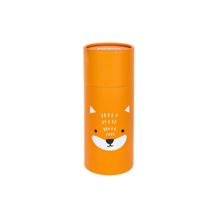 KOOR Gourde isotherme Little Fox (0.26 l, Orange, Noir, Blanc)